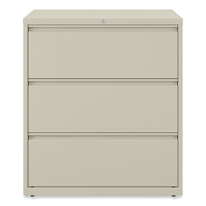 Alera Lateral File, 3 Legal/Letter/A4/A5-Size File Drawers, Putty, 36" x 18.63" x 40.25"