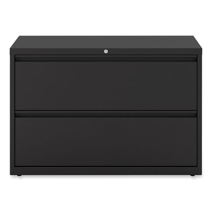 Alera Lateral File, 2 Legal/Letter-Size File Drawers, Black, 42" x 18.63" x 28"