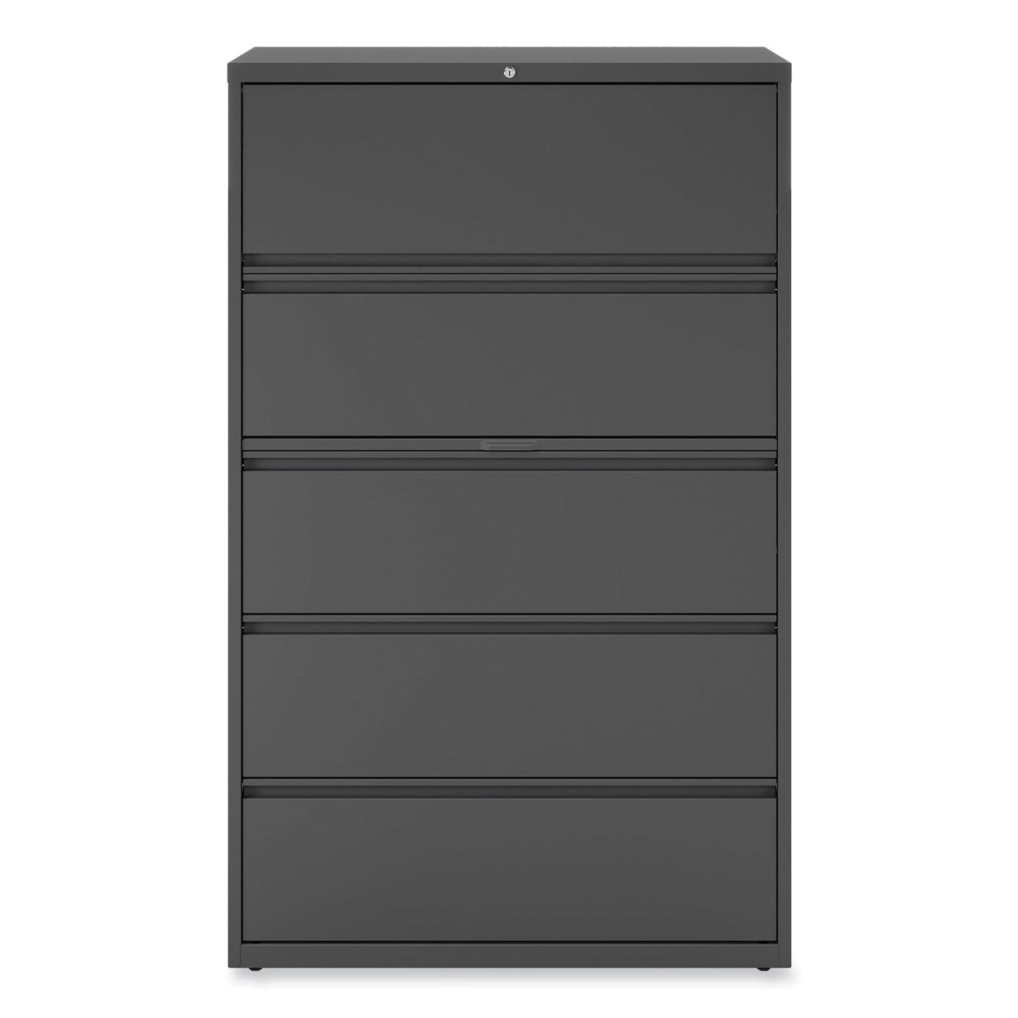 Alera Lateral File, 5 Legal/Letter/A4/A5-Size File Drawers, Charcoal, 42" x 18.63" x 67.63"