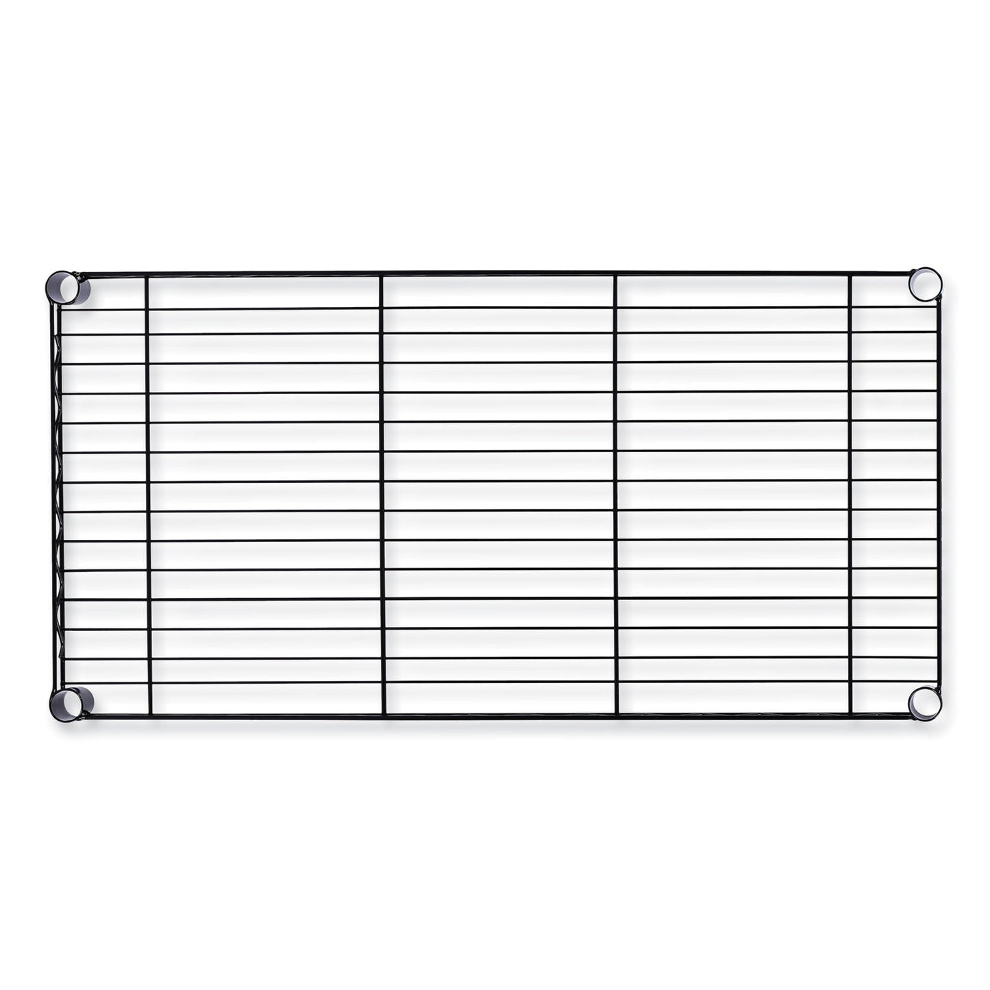 Alera Wire Shelving Garment Rack, 30 Garments, 36w x 18d x 75h, Black