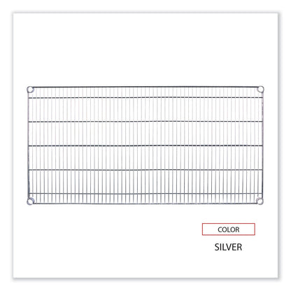 Alera Industrial Wire Shelving Extra Wire Shelves, 48w x 24d, Silver, 2 Shelves/Carton