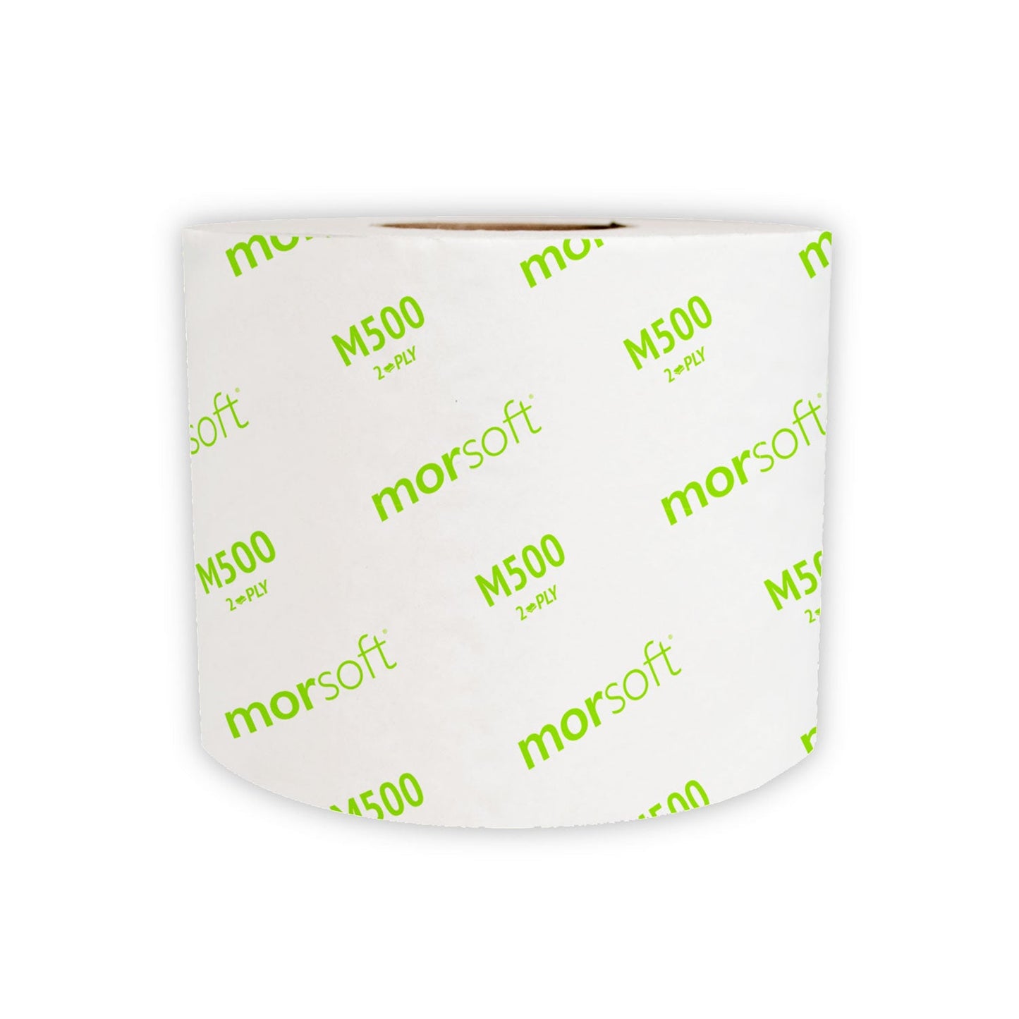 Morcon Tissue Morsoft Controlled Bath Tissue, Septic Safe, 2-Ply, White, Band-Wrapped, 500 Sheets/Roll, 24 Rolls/Carton