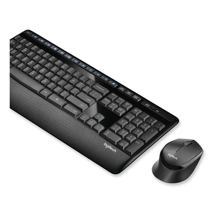 Logitech MK345 Wireless Combo, 2.4 GHz Frequency/30 ft Wireless Range, Black