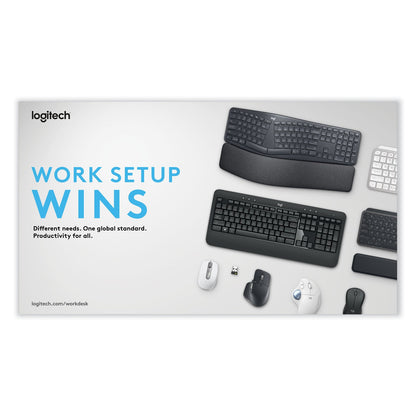 Logitech MK540 Wireless Combo, 2.4 GHz Frequency/30 ft Wireless Range, Black