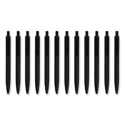 U Brands Cambria Soft Touch Mechanical Pencil, 0.7 mm, HB (#2), Black Lead, Black Barrel, 12/Pack