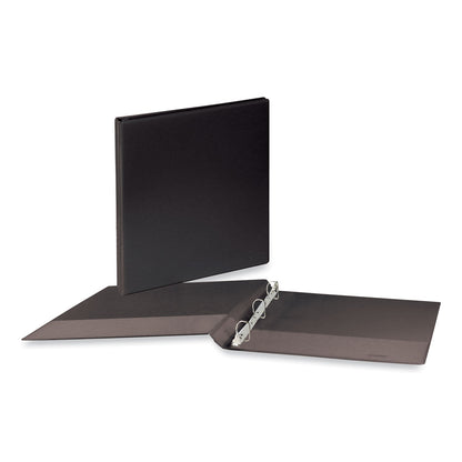 Universal Slant D-Ring View Binder, 3 Rings, 0.5" Capacity, 11 x 8.5, Black