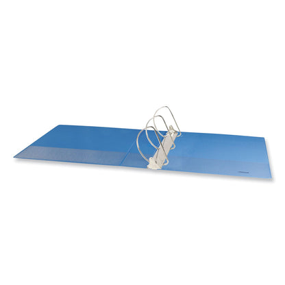 Universal Slant D-Ring View Binder, 3 Rings, 3" Capacity, 11 x 8.5, Light Blue