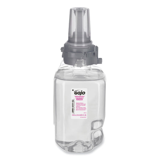 GOJO Antibacterial Foam Hand Wash Refill for ADX-7 Dispensers, Plum Scent, 700 mL, 4/Carton