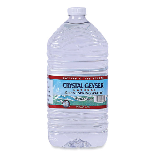Crystal Geyser Alpine Spring Water, 1 Gal Bottle, 6/Case