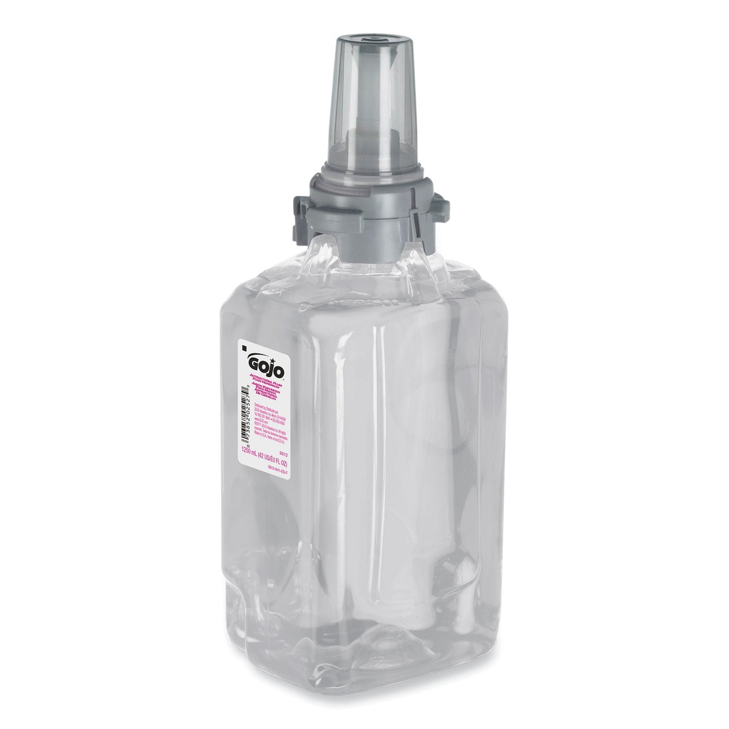 GOJO Antibacterial Foam Hand Wash Refill, For ADX-12 Dispenser, Plum Scent, 1,250 mL