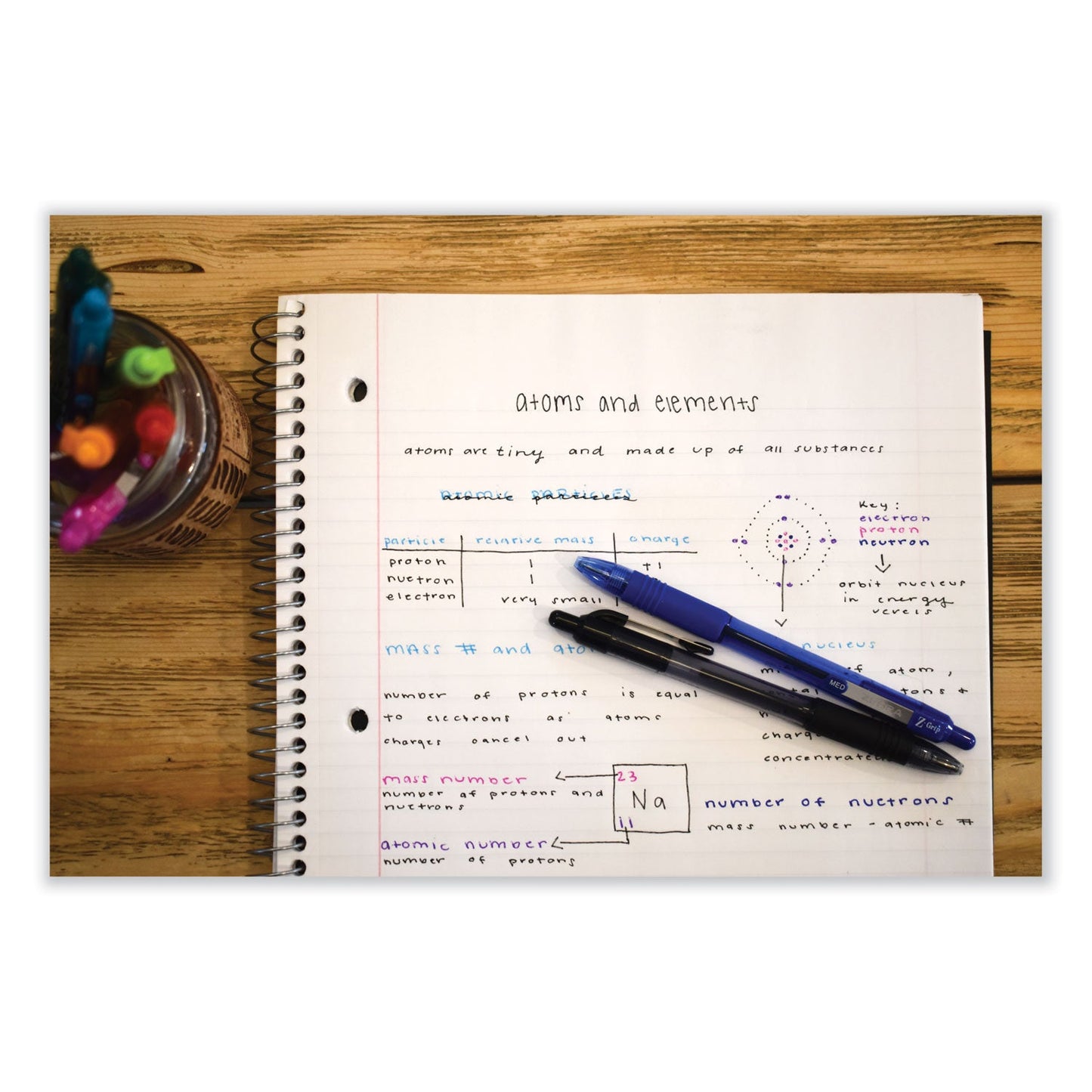 Zebra Z-Grip Ballpoint Pen, Retractable, Medium 1 mm, Black Ink, Black Barrel, 48/Pack
