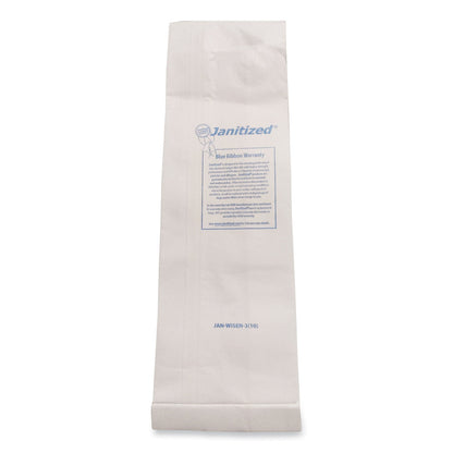 Janitized Vacuum Filter Bags Designed to Fit Windsor Sensor S/S2/XP/Versamatic Plus, 100CT