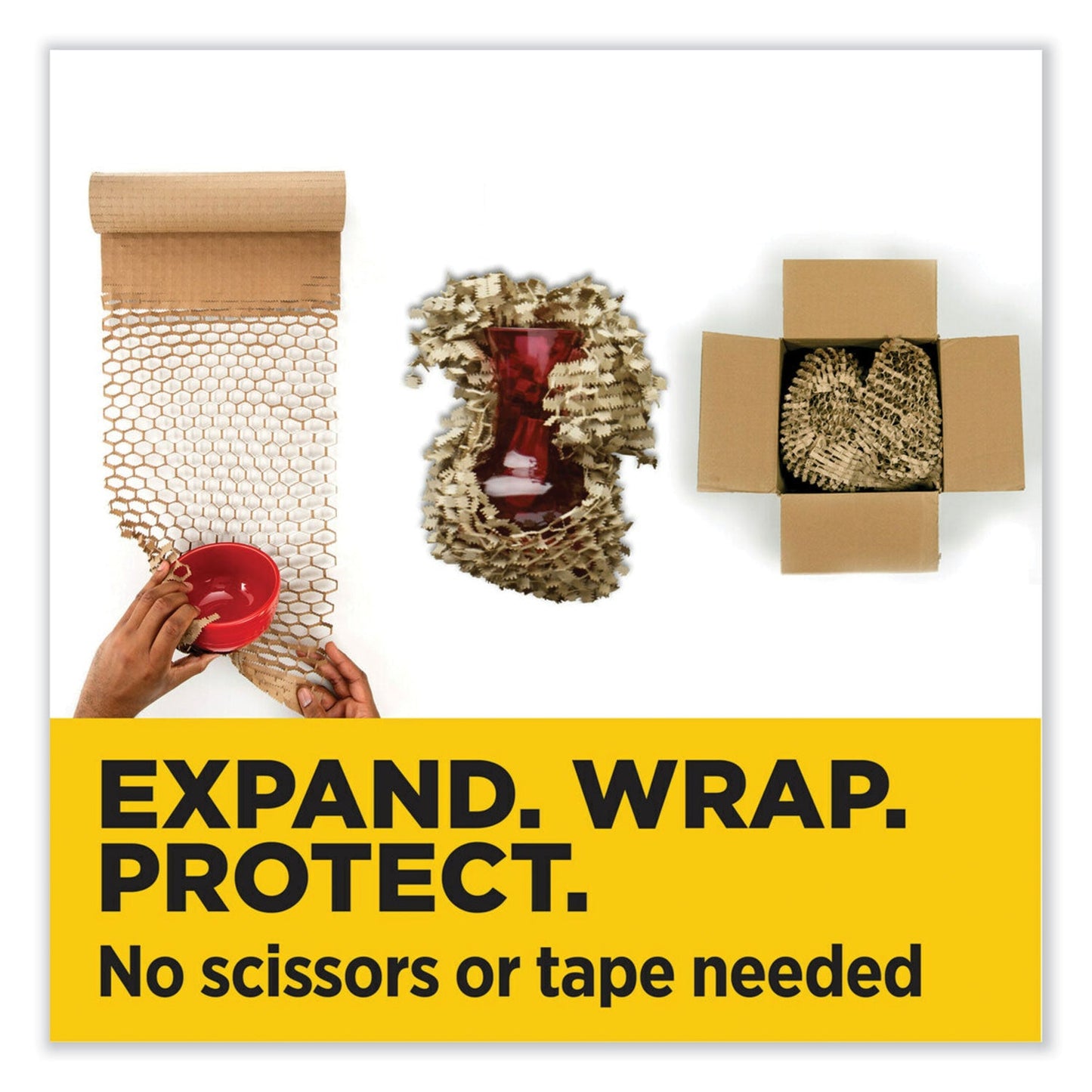 Scotch Cushion Lock Protective Wrap, 12" x 30 ft, Brown