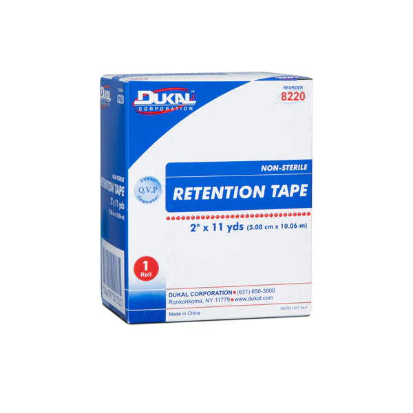 Pre-Cut Dressing Retention Tape, 2 inches x 11 yards