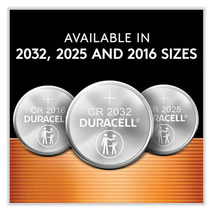 Duracell Lithium Coin Batteries With Bitterant, 2032, 6/Box