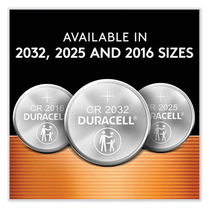 Duracell Lithium Coin Batteries With Bitterant, 2032, 6/Pack