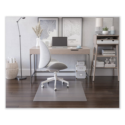 deflecto EconoMat All Day Use Chair Mat for Hard Floors, 36 x 48, Rectangular, Clear