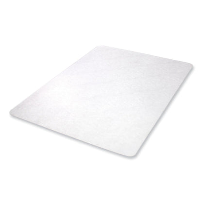 deflecto EconoMat All Day Use Chair Mat for Hard Floors, 45 x 53, Rectangular, Clear