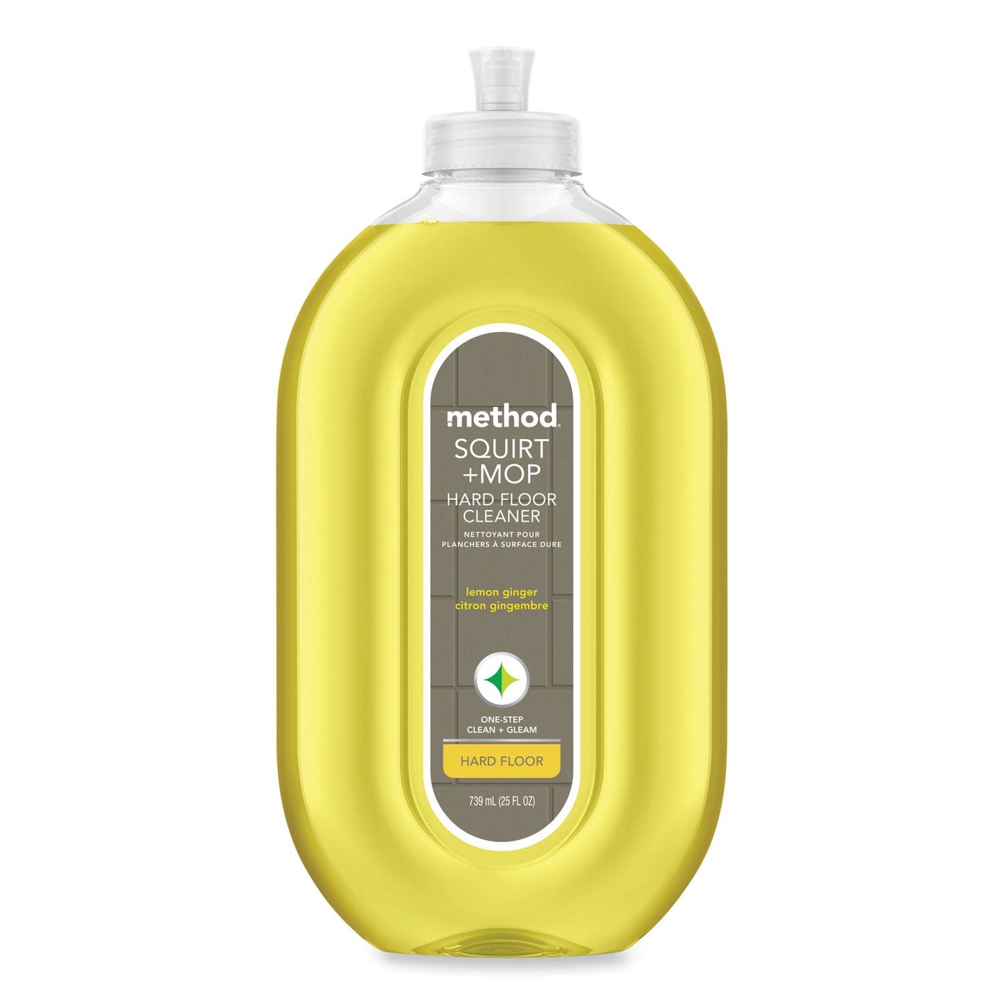 Method Squirt + Mop Hard Floor Cleaner, 25 oz Spray Bottle, Lemon Ginger Scent