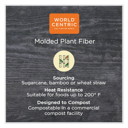 World Centric Fiber Cups, 4 oz, 2.9" Diameter x 2.1"h, Natural, 1,000/Carton