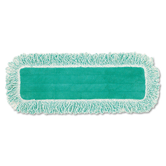 Rubbermaid Dust Pad with Fringe, Microfiber, 18" Long, Green