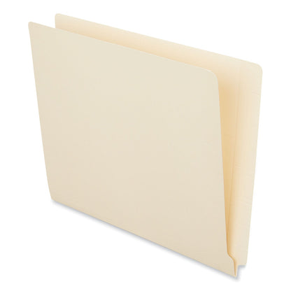 Universal Reinforced End Tab Fastener Folders, 2 Fasteners, Letter Size, Manila Exterior, 50/Box