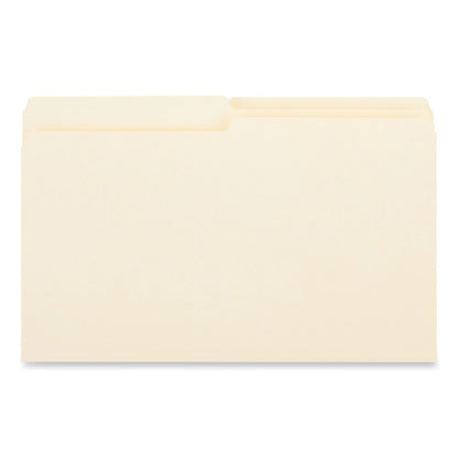 Universal Top Tab File Folders, 1/2-Cut Tabs: Assorted, Legal Size, 0.75" Expansion, Manila, 100/Box