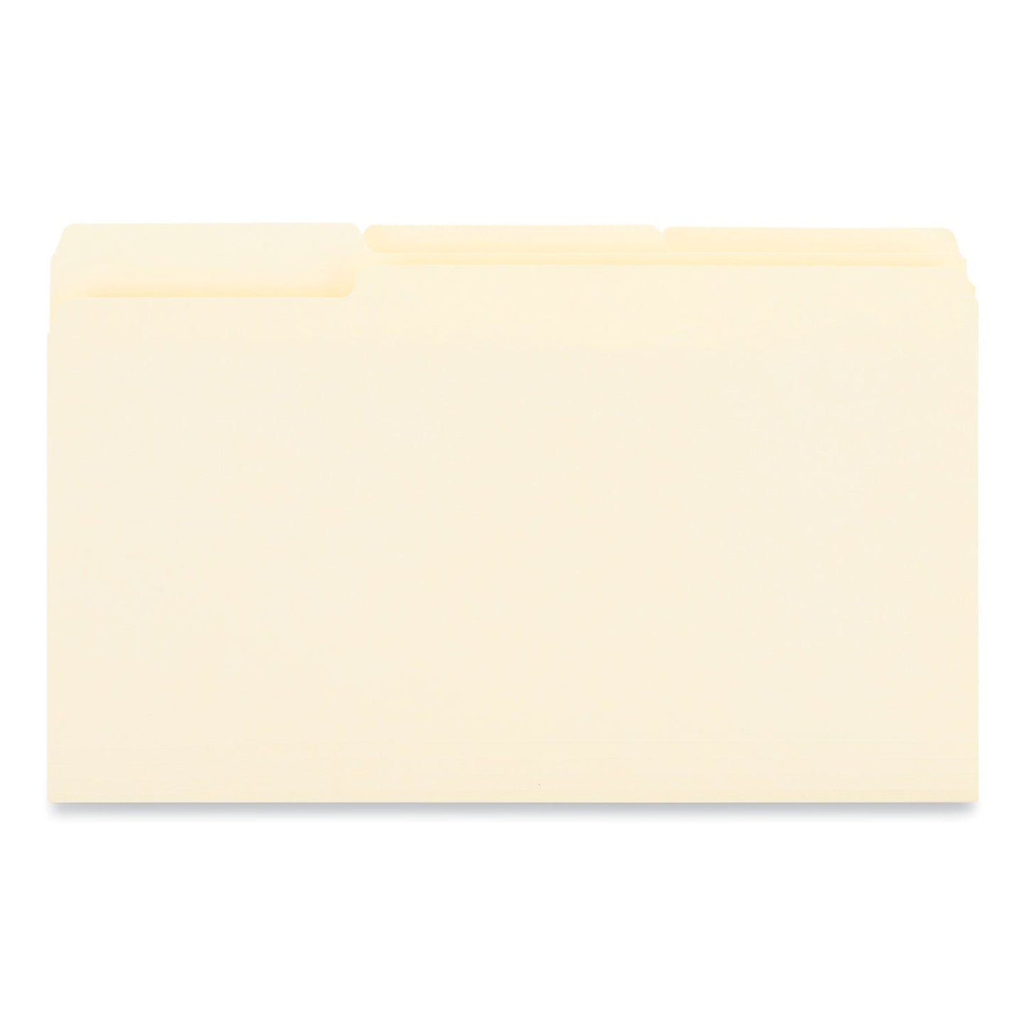 Universal Interior File Folders, 1/3-Cut Tabs: Assorted, Legal Size, 9.5-pt Manila, 100/Box