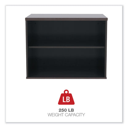 Alera Open Office Low Storage Cab Cred, 29.5w x 19.13d x 22.88h, Espresso