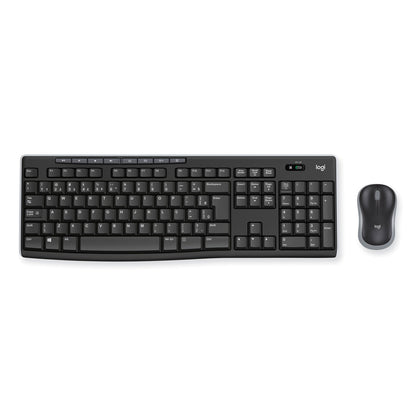 Logitech Wireless Combo MK270, 2.4 GHz Frequency/33 ft Wireless Range, Black
