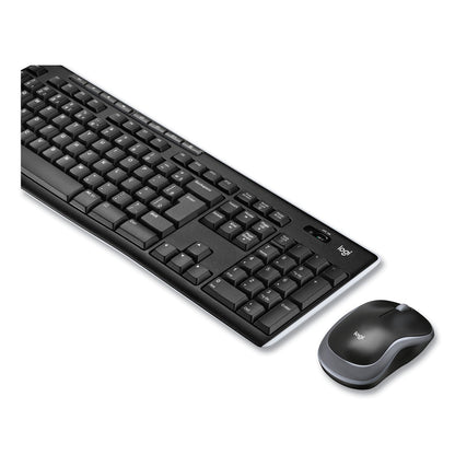 Logitech Wireless Combo MK270, 2.4 GHz Frequency/33 ft Wireless Range, Black