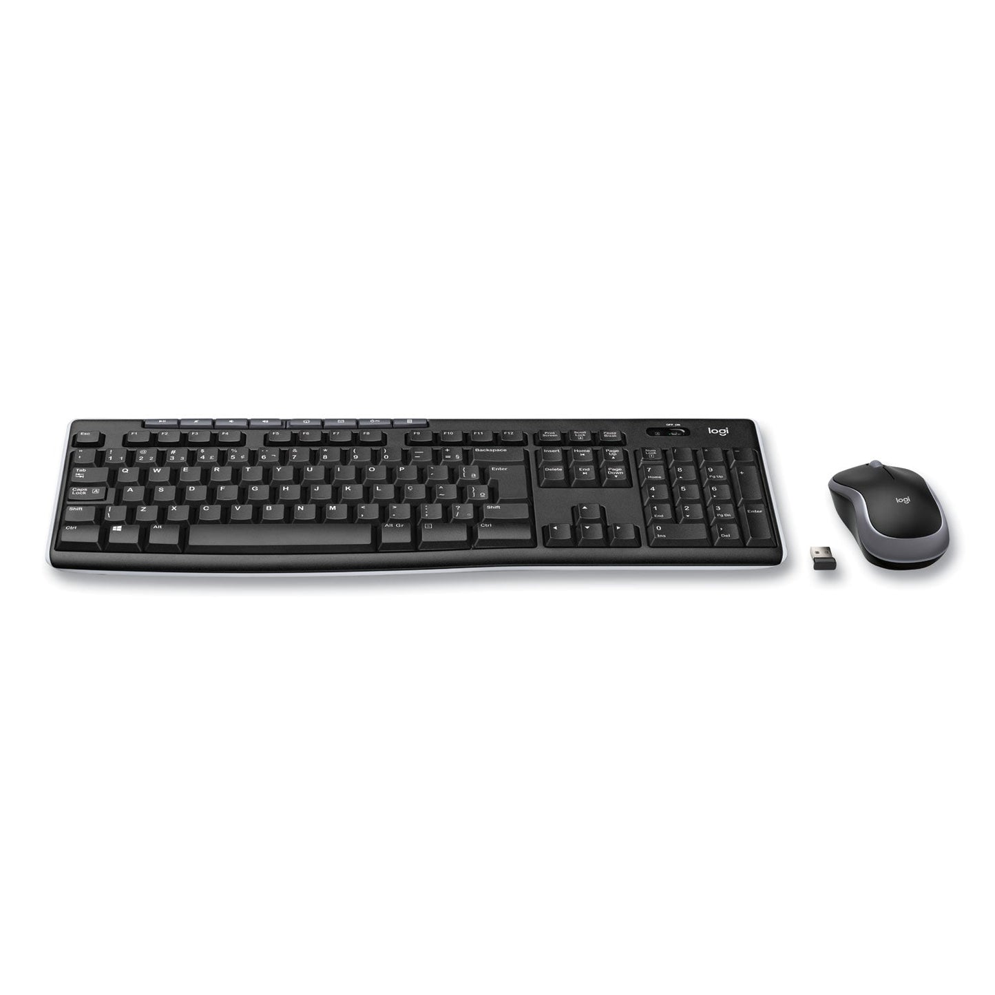 Logitech Wireless Combo MK270, 2.4 GHz Frequency/33 ft Wireless Range, Black