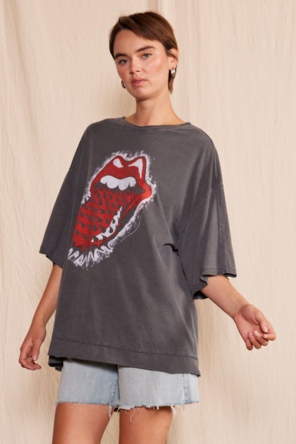 The Rolling Stones Thru and Thru Oversized Tee
