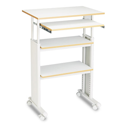 Safco Muv Stand-Up Adjustable-Height Desk, 29.5" x 22" x 35" to 49", Gray