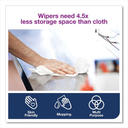Tork Paper Wiper Plus, 9.8 x 15.2, White, 300/Roll, 2 Rolls/Carton