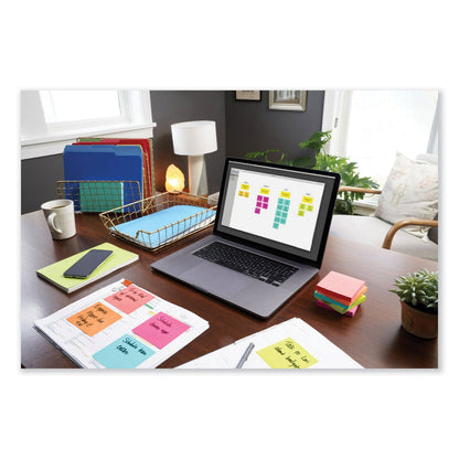 Post-it Original Pads Assorted Value Pack, 3" x 3", (12) Canary Yellow, (12) Poptimistic Collection, 100 Sheets/Pad, 24 Pads/Pack