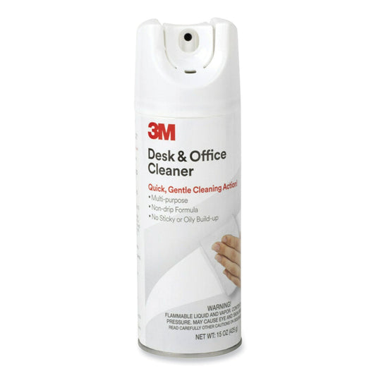 3M Desk and Office Spray Cleaner, 15 oz Aerosol Spray