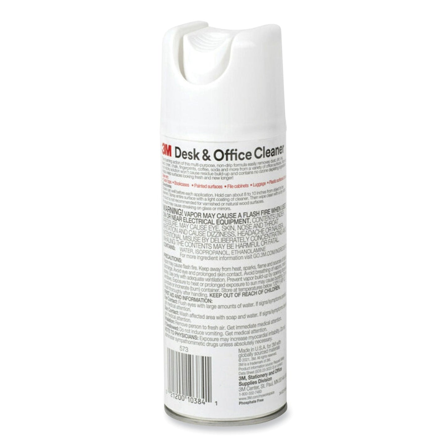 3M Desk and Office Spray Cleaner, 15 oz Aerosol Spray