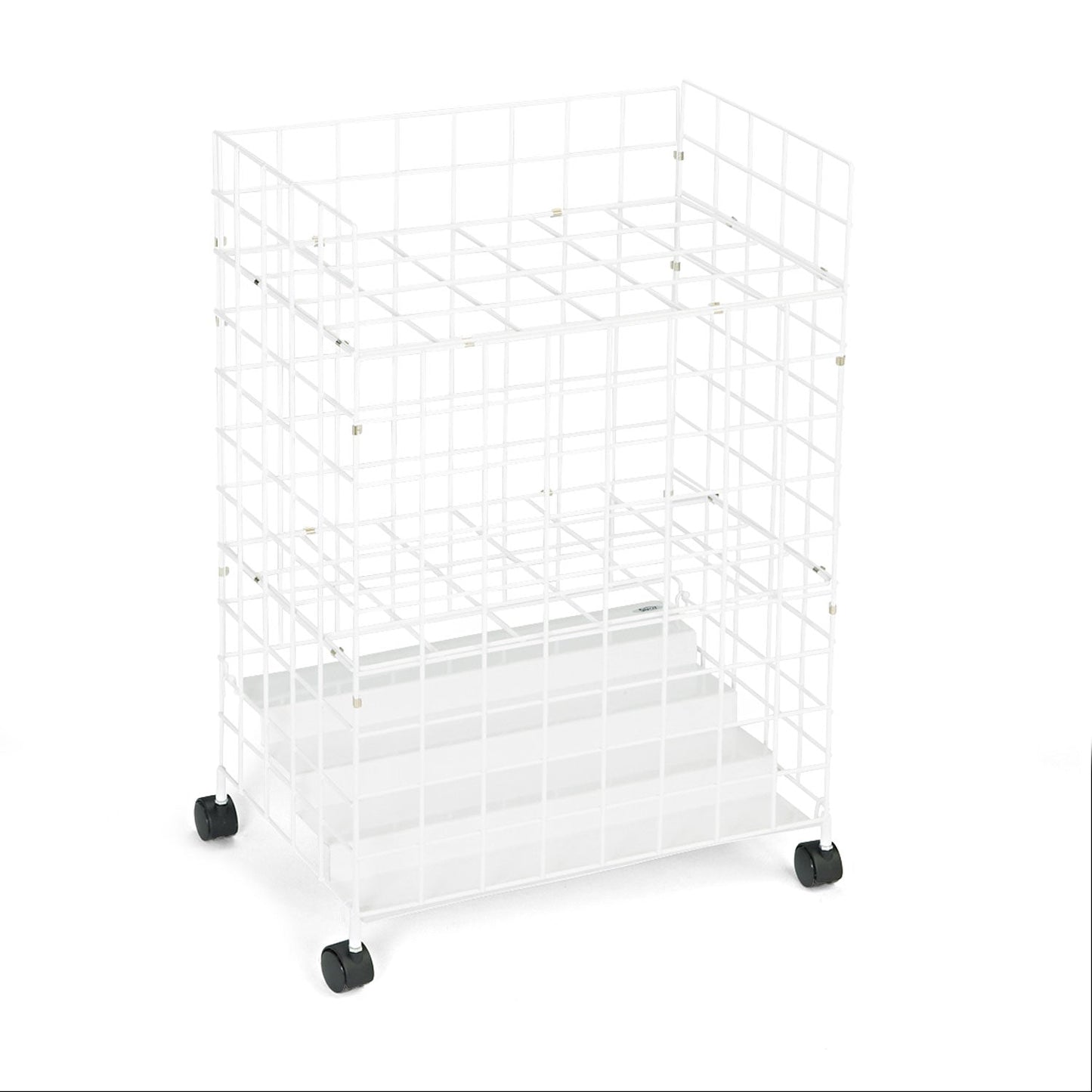 Safco Wire Roll Files, 24 Compartments, 21w x 14.25d x 31.75h, White