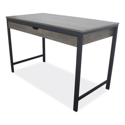 Workspace by Alera Modern Writing Desk, 47.24" x 23.62" x 29.92", Gray