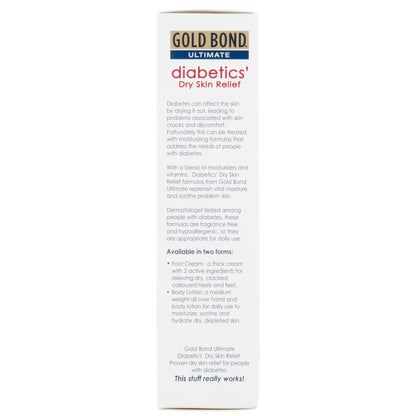 Foot Moisturizer Gold Bond® Medicated Diabetics' 3.4 oz. Tube Unscented Cream 04116705400