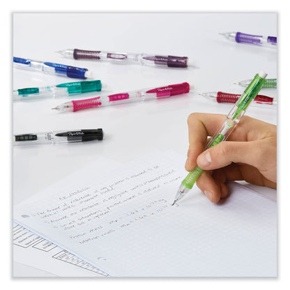 Paper Mate Clear Point Mechanical Pencil, 0.9 mm, HB (#2.5), Black Lead, Assorted Barrel Colors, 2/Pack