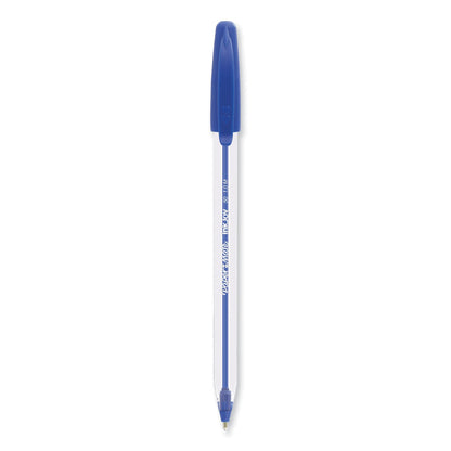 Paper Mate InkJoy 50ST Ballpoint Pen, Stick, Medium 1 mm, Blue Ink, White/Blue Barrel, 60/Pack