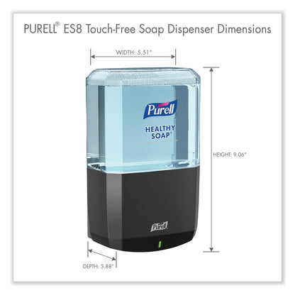 PURELL ES8 Soap Touch-Free Dispenser, 1,200 mL, 5.25 x 8.8 x 12.13, Graphite