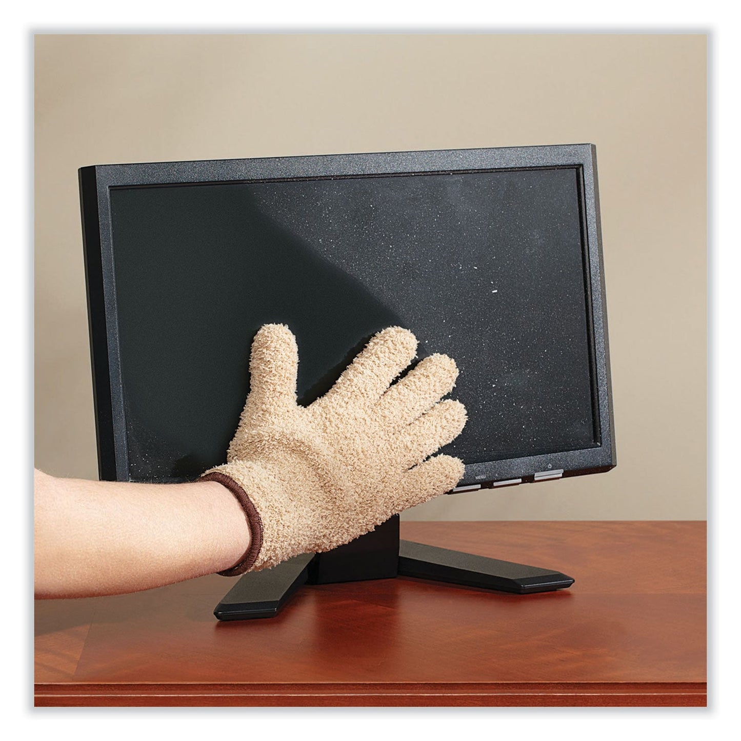 Master Caster CleanGreen Microfiber Dusting Gloves, 5" x 10, Pair