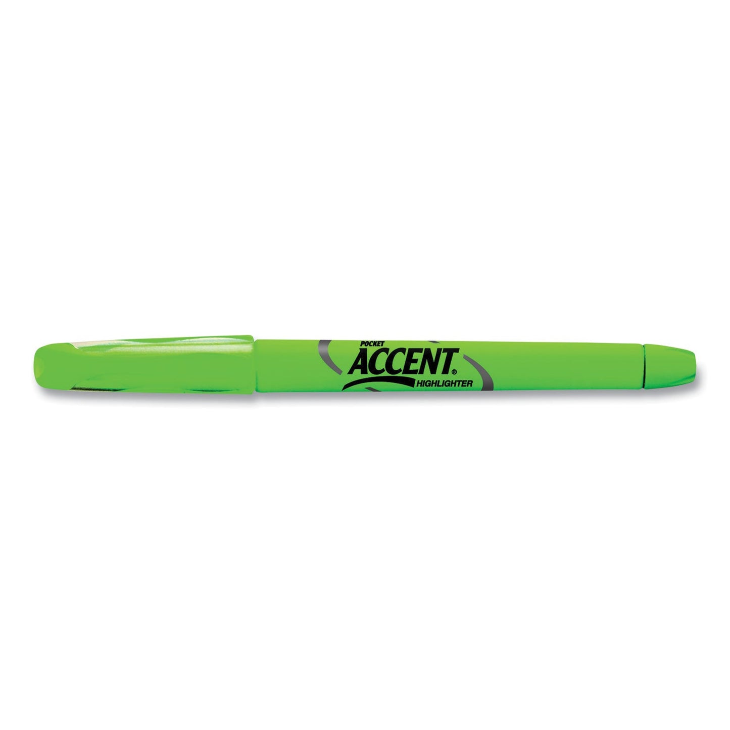 Sharpie Pocket Style Highlighters, Fluorescent Green Ink, Chisel Tip, Green Barrel, Dozen