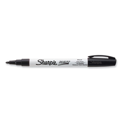 Sharpie Permanent Paint Marker, Fine Bullet Tip, Black