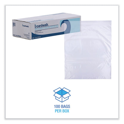 Boardwalk Reclosable Food Storage Bags, 2 gal, 2.7 mil, 13" x 15", Clear, 100/Box