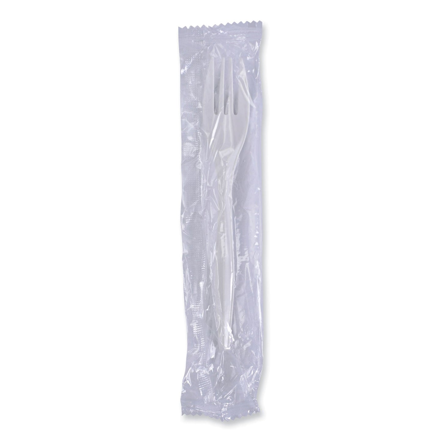 Boardwalk Mediumweight Wrapped Polypropylene Cutlery, Fork, White, 1000/Carton