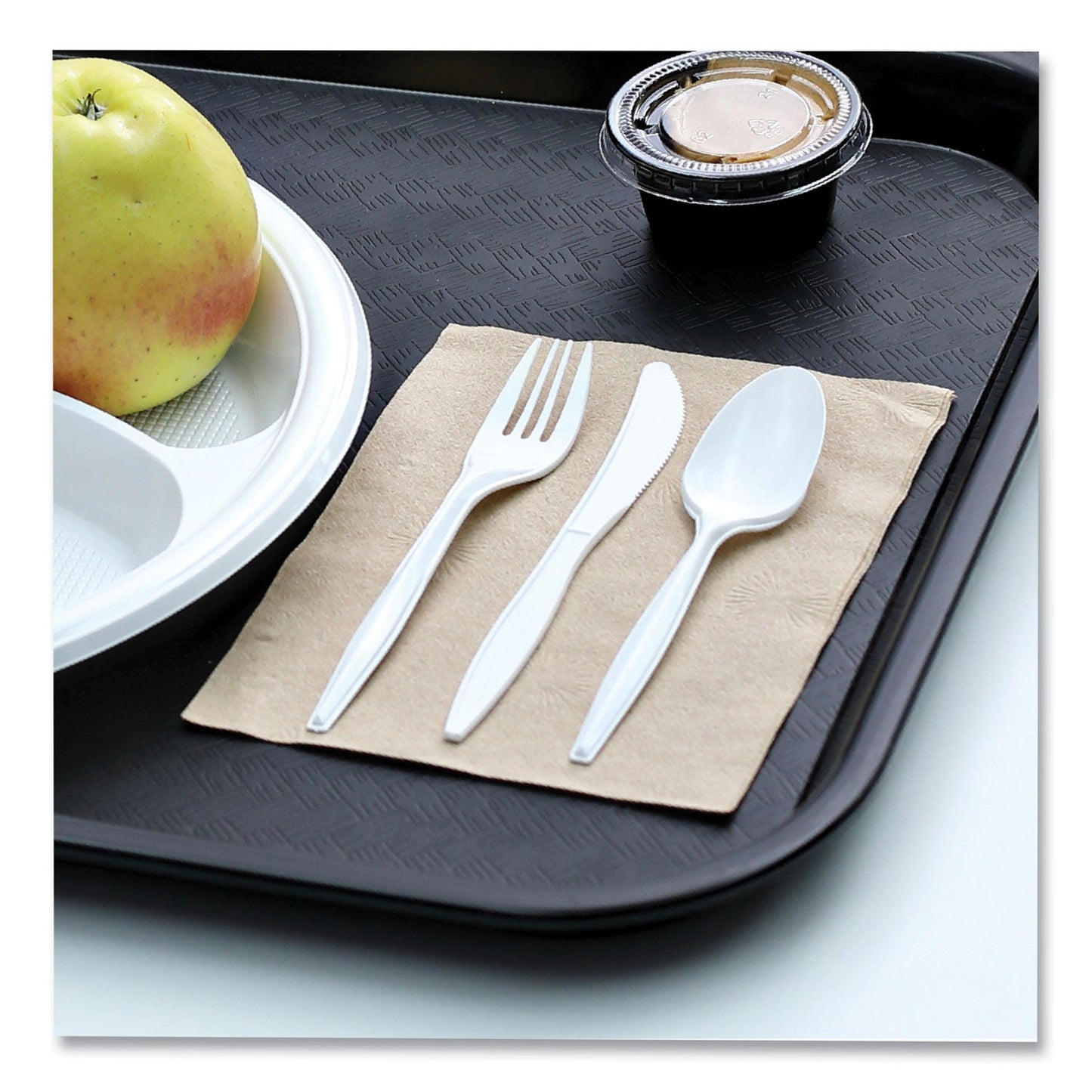 Boardwalk Mediumweight Wrapped Polypropylene Cutlery, Knives, White, 1,000/Carton
